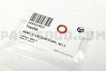 2934522011 RING, O VACUUM PUMP, NO.3