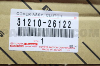 3121026122 COVER ASSY, CLUTCH