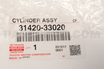 3142033020 Toyota CYLINDER ASSY, CLUTCH MASTER