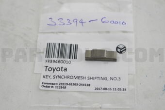 3339460010 KEY, SYNCHROMESH SHIFTING, NO.3