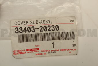 3340320230 Toyota COVER SUB-ASSY, SPEEDOMETER DRIVEN HOLE