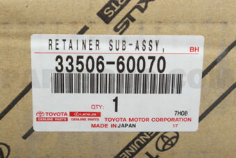 3350660070 RETAINER SUB-ASSY, CONTROL SHIFT LEVER (FOR FLOOR SHIFT)