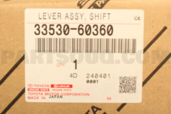 3353060360 Toyota LEVER ASSY, SHIFT (FOR FLOOR SHIFT)