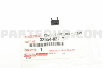 3355402110 COVER, SHIFT LOCK RELEASE BUTTON
