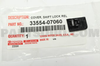 3355407060 COVER, SHIFT LOCK RELEASE BUTTON