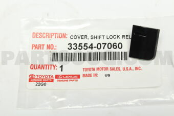 3355407060 COVER, SHIFT LOCK RELEASE BUTTON