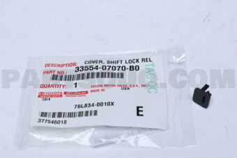 3355407070B0 COVER, SHIFT LOCK