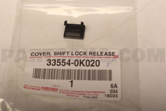 335540K020 COVER, SHIFT LOCK