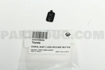 3355430050 COVER, SHIFT LOCK RELEASE BUTTON