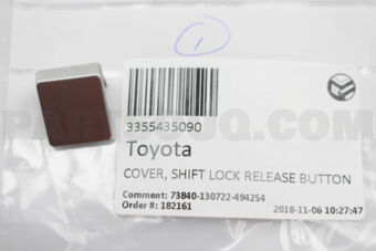 3355435090 Toyota COVER, SHIFT LOCK RELEASE BUTTON