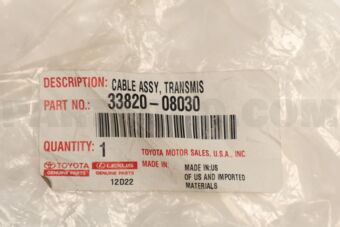 3382008030 CABLE ASSY, TRANSMISSION CONTROL