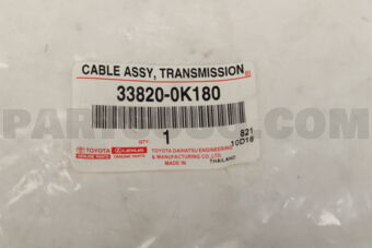 338200K180 CABLE ASSY  TRANSMIS