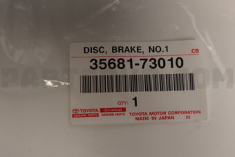 3568173010 Toyota DISC, BRAKE, NO.1