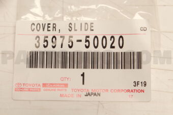 3597550020 Toyota COVER, SLIDE (FOR POSITION INDICATOR)