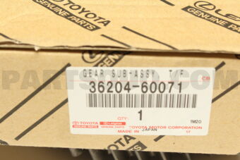 3620460071 GEAR SUB-ASSY, TRANSFER LOW SPEED 