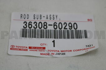 3630860290 ROD SUB-ASSY, HIGH &amp; LOW SHIFT