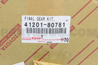4120180781 FINAL GEAR KIT, DIFFERENTIAL, REAR