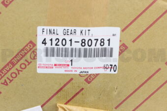 4120180781 Toyota FINAL GEAR KIT, DIFFERENTIAL, REAR