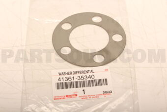 4136135340 Toyota WASHER, FRONT DIFFERENTIAL SIDE GEAR THRUST, NO.1