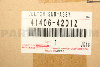 4140642012 Toyota CLUTCH SUB-ASSY
