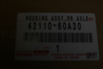 4211060A30 Toyota HOUSING ASSY, REAR AXLE