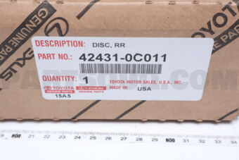 424310C011 Toyota DISC, REAR