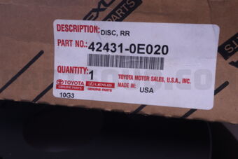 424310E020 DISC, REAR