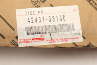 4243133130 Toyota DISC, REAR