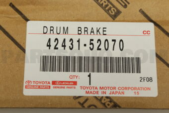 4243152070 DRUM SUB-ASSY, REAR BRAKE