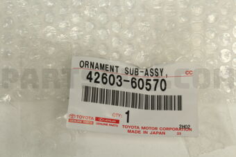 4260360570 ORNAMENT SUB-ASSY, WHEEL HUB(FOR F