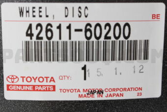 4261160200 WHEEL, DISC (FOR FRONT)