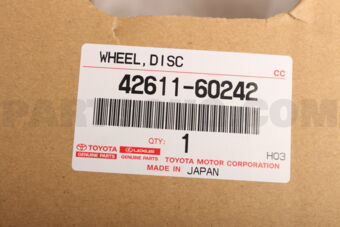 4261160242 WHEEL  DISC