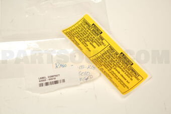 4266806010 LABEL, COMPACT SPARE TIRE CAUTION