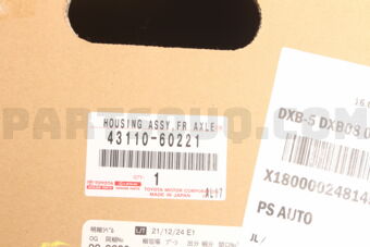 4311060221 HOUSING ASSY, FRONT AXLE