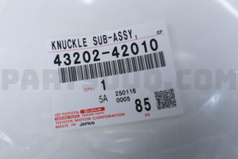 4320242010 Toyota KNUCKLE SUB-ASSY