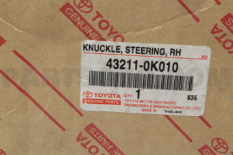 432110K010 KNUCKLE, STEERING, RH