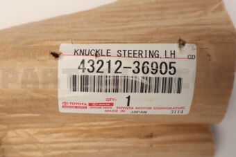4321236905 Toyota KNUCKLE, STEERING, LH