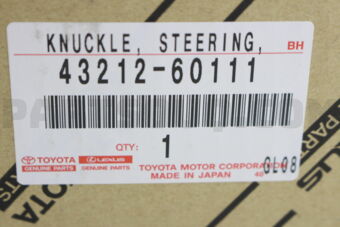 4321260111 KNUCKLE, STEERING, LH