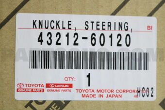 4321260120 KNUCKLE, STEERING, LH