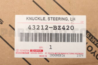 43212BZ420 KNUCKLE, STEERING, L