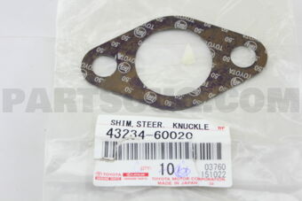 4323460020 Toyota SHIM, STEERING KNUCKLE ADJUST, NO.1
