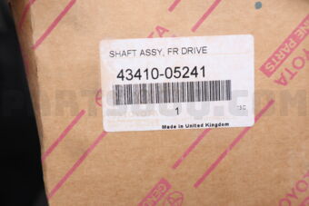 4341005241 SHAFT ASSY, FRONT DRIVE, RH