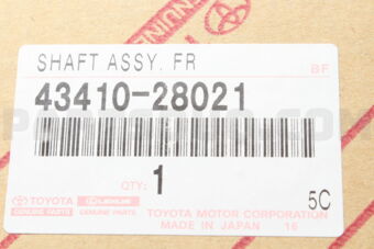 4341028021 SHAFT ASSY, FRONT DRIVE, RH