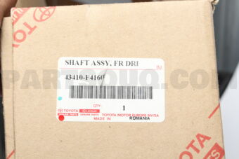 43410F4160 SHAFT ASSY  FR