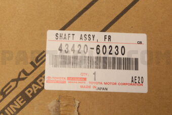 4342060230 SHAFT ASSY  FR