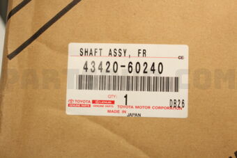 4342060240 Toyota SHAFT ASSY  FR