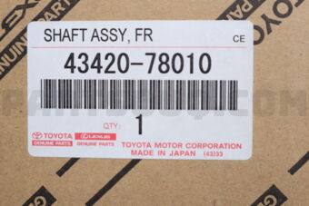 4342078010 SHAFT ASSY, FRONT DRIVE, LH