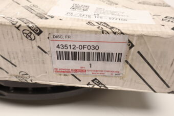 435120F030 Toyota DISC, FRONT