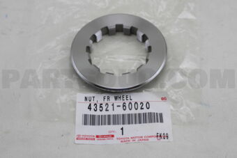 4352160020 NUT, FRONT WHEEL ADJUSTING, RH/LH