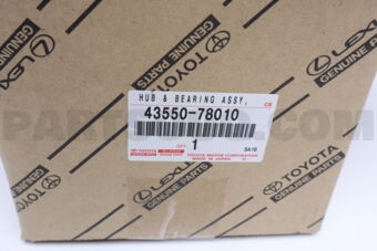 4355078010 Toyota HUB &amp; BEARING ASSY